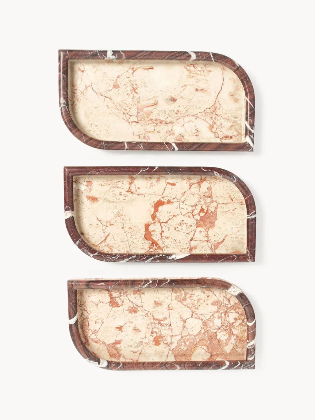 Bandeja decorativa de mármol Maba