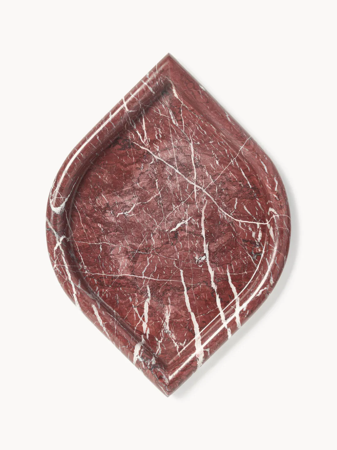 Bandeja decorativa de mármol Maba