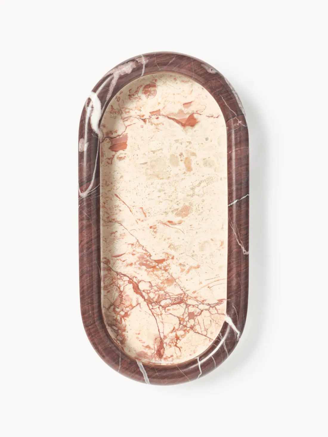 Bandeja decorativa de mármol Maba