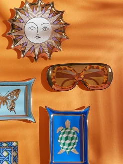 Bandeja decorativa de porcelana Shades