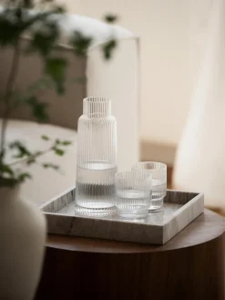 Bandeja decorativa pequeña de mármol Venice