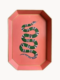 Bandeja decorativa pintada a mano Flora