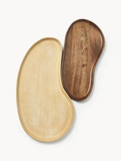Bandejas decorativas de madera de mango Oda, 2 uds.