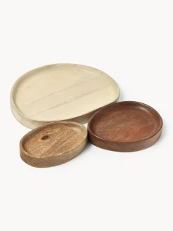 Bandejas decorativas de madera de mango Oda, 3 uds.