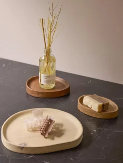 Bandejas decorativas de madera de mango Oda, 3 uds.