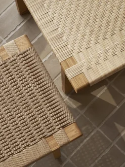 Bando con asiento tejido a mano BH0489