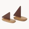 Barquitos de juego de madera de roble Opty, 2 uds.