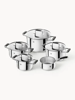 Batería de cocina de acero inoxidable Poletto, 5 pzas.