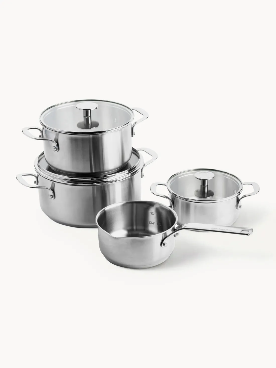 Batería de cocina KitchenAid, 7 uds.