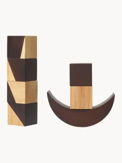 Bloques de construcción de madera de caucho Phase