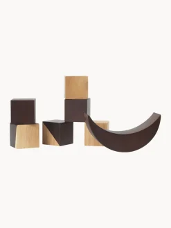 Bloques de construcción de madera de caucho Phase