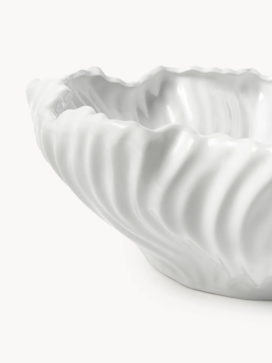 Bol decorativo con borde acanalado XL Milazzo