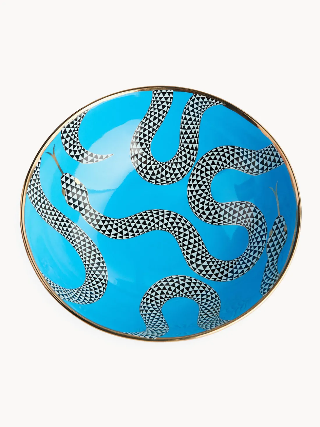 Bol decorativo con detalle de oro Eden