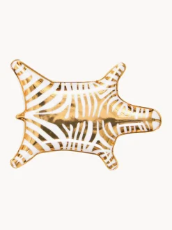 Bol decorativo de porcelana con oro Zebra