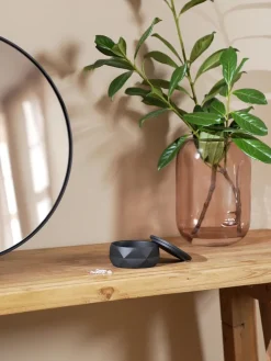 Bote para el baño de poliresina Crackle