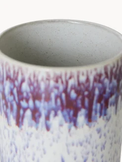 Bote pintado a mano de cerámica 70s