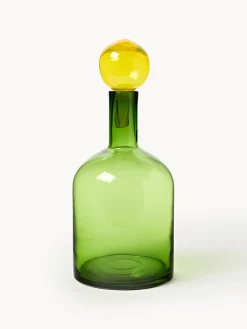 Botellas decorativas sopladas Bubbles, 4 uds.