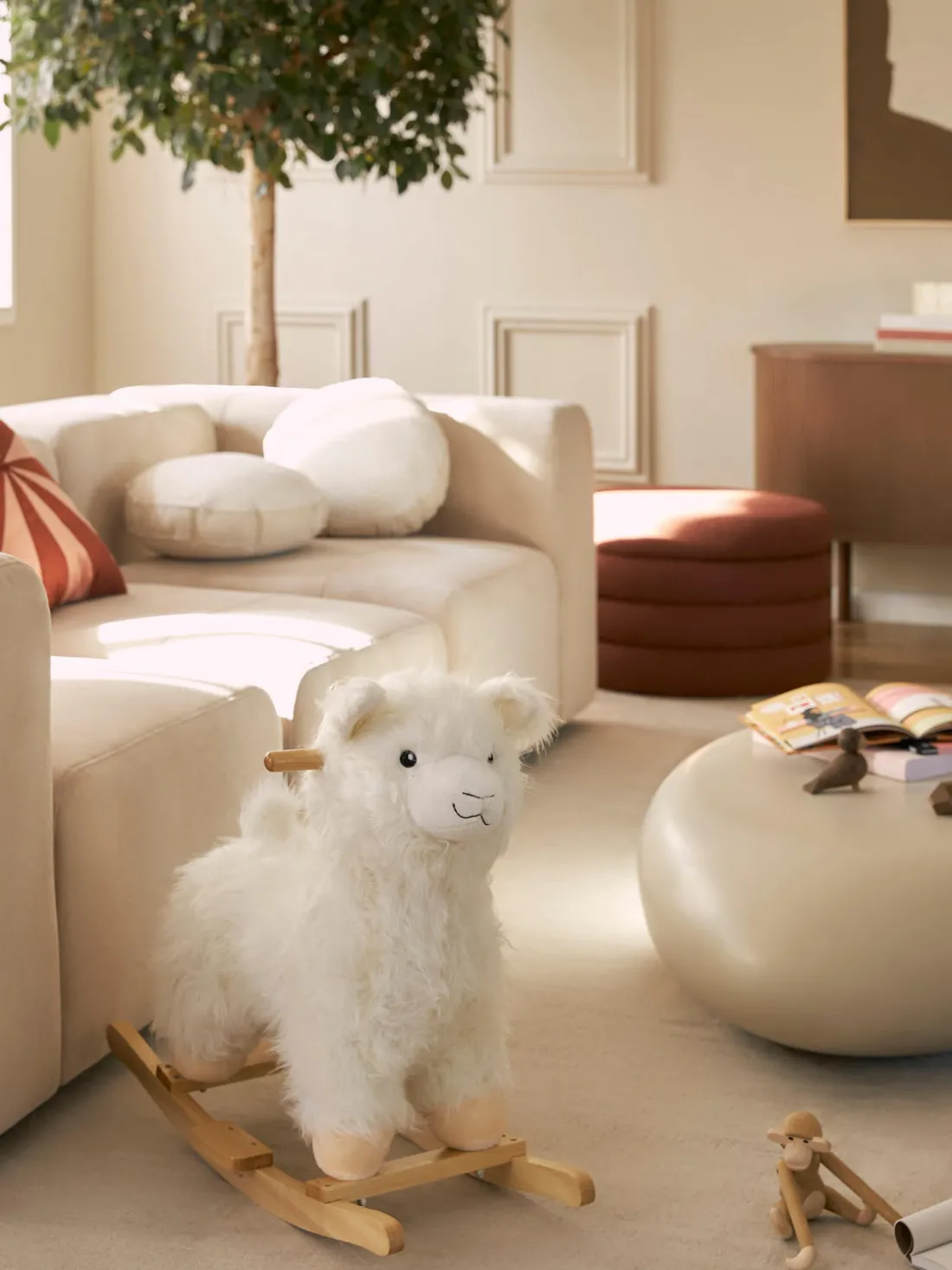 Caballito balancín Lama