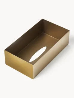 Caja de pañuelos de metal Halston