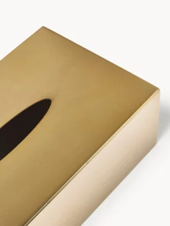 Caja de pañuelos de metal Halston