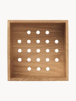 Caja para ajos de madera de roble Bon