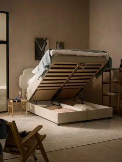 Cama continental con espacio de almacenamiento Enrica