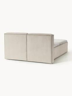 Cama continental de pana Lennon