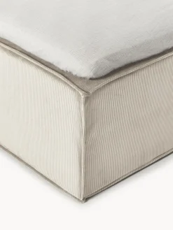 Cama continental de pana Lennon