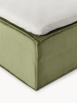 Cama continental de pana Lennon