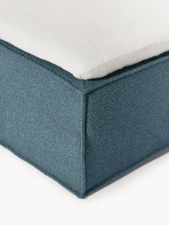 Cama continental en tejido bouclé Lennon