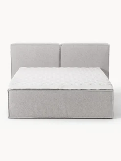 Cama continental en tejido bouclé Lennon