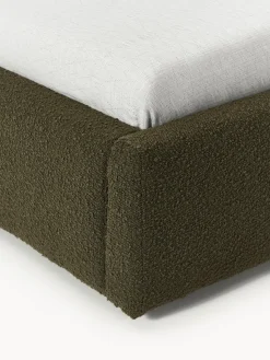 Cama individual en tejido bouclé Cloud