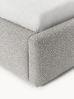 Cama individual en tejido bouclé Cloud