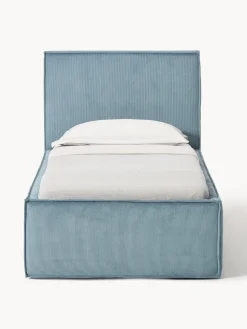 Cama individual tapizada de pana Dream