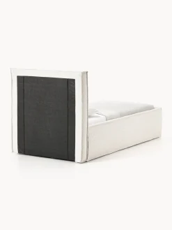 Cama individual tapizada en tejido bouclé con espacio de almacenamiento Dream
