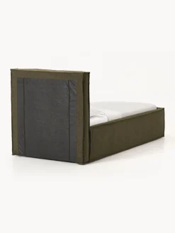Cama individual tapizada en tejido bouclé Dream