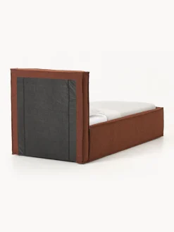 Cama individual tapizada en tejido bouclé Dream