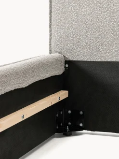 Cama individual tapizada en tejido bouclé Dream