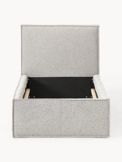 Cama individual tapizada en tejido bouclé Dream