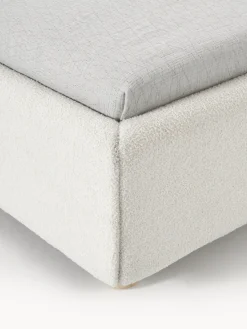 Cama individualde borreguillo Ebba, con espacio de almacenamiento