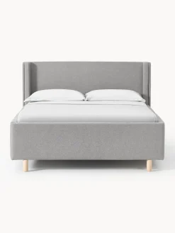 Cama tapizada con espacio de almacenamiento Arche