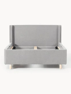 Cama tapizada con espacio de almacenamiento Arche