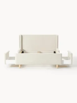 Cama tapizada con espacio de almacenamiento Arche