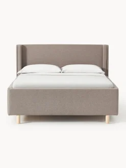 Cama tapizada con espacio de almacenamiento Arche