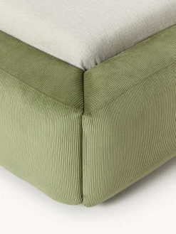 Cama tapizada con espacio de almacenamiento Melva