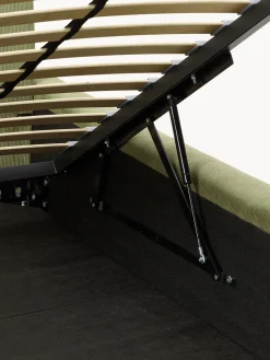 Cama tapizada con espacio de almacenamiento Melva