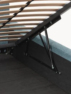 Cama tapizada con espacio de almacenamiento Melva