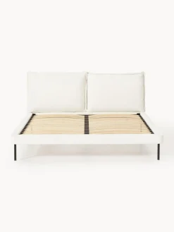 Cama tapizada de borreguillo bouclé Amelia