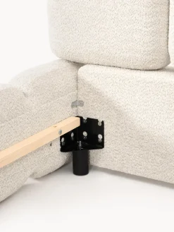 Cama tapizada de borreguillo bouclé Tayla