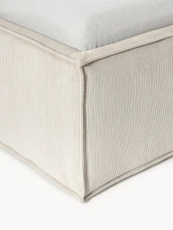 Cama tapizada de pana con espacio de almacenamiento Dream